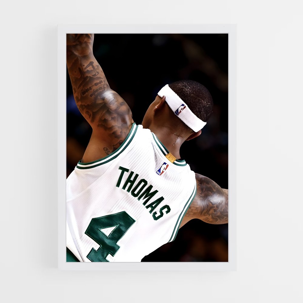 Poster Isiah thomas fougue – affiche Basketball (vue 3)
